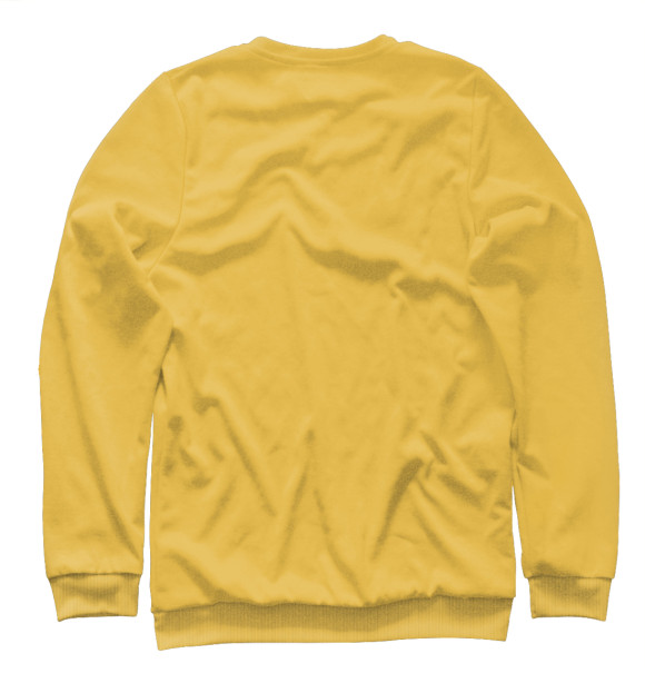 Свитшот для девочек с изображением Английский бульдог с сигарой цвета Белый