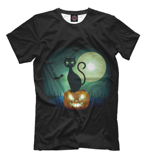 Мужская футболка с изображением Boo..scary? цвета Белый