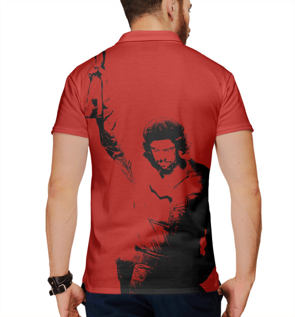 Мужское поло с изображением Che Guevara цвета Белый