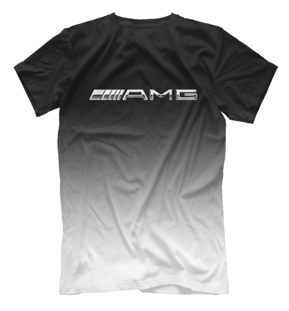 Мужская футболка с изображением AMG цвета Белый