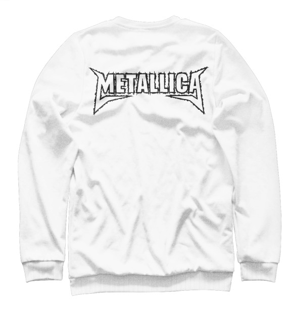 Свитшот для девочек с изображением Metallica цвета Белый