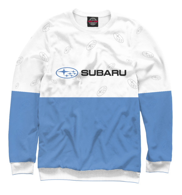Свитшот для мальчиков с изображением Subaru / Субару цвета Белый