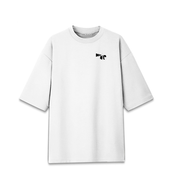 Мужская футболка оверсайз с изображением Noize MC цвета Белый