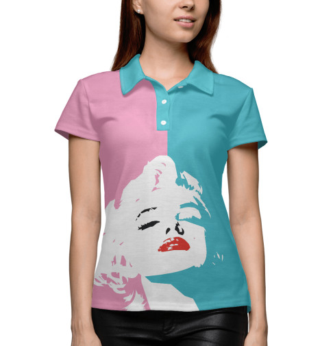 

Поло Print Bar, Белый, Монро