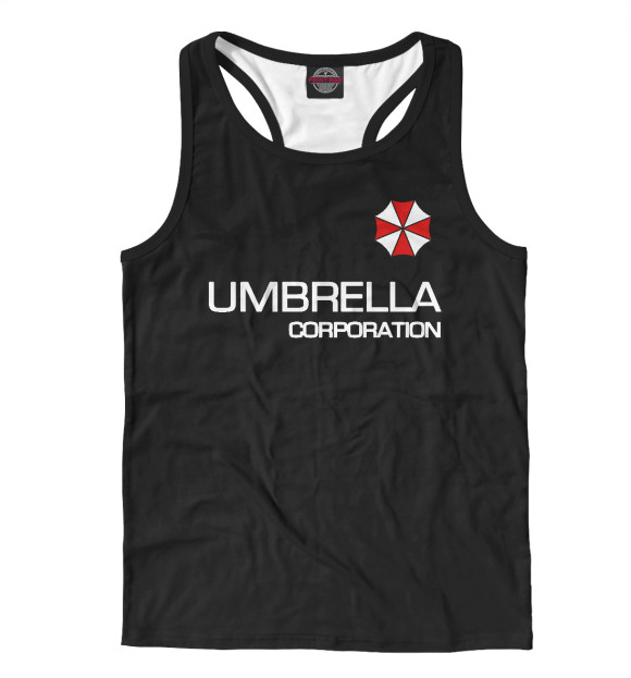 Мужская майка-борцовка с изображением Umbrella Corp цвета Белый