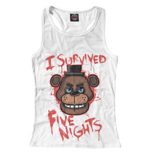 Майки борцовки Print Bar, Белый, Five Nights at Freddy’s