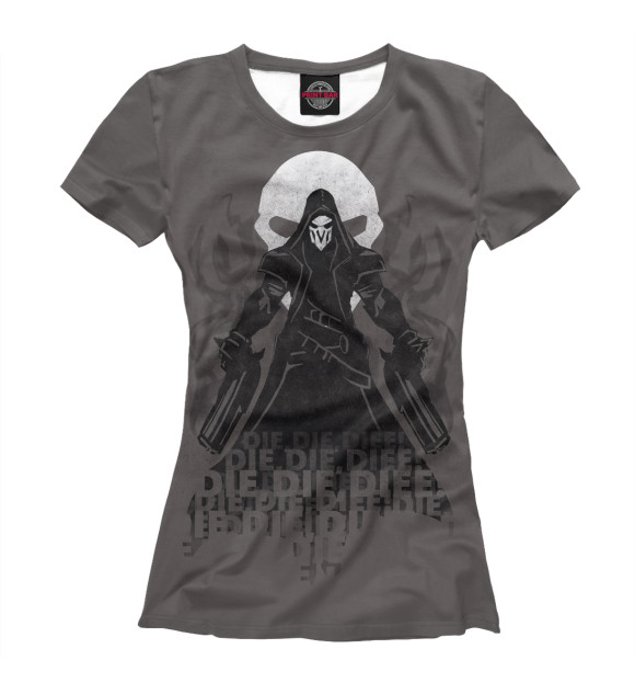 Женская футболка с изображением Reaper цвета Белый