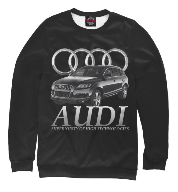 Свитшот для мальчиков с изображением Audi цвета Белый