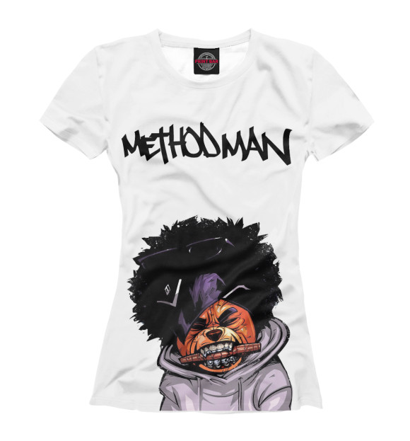 Футболка для девочек с изображением Method Man цвета Белый