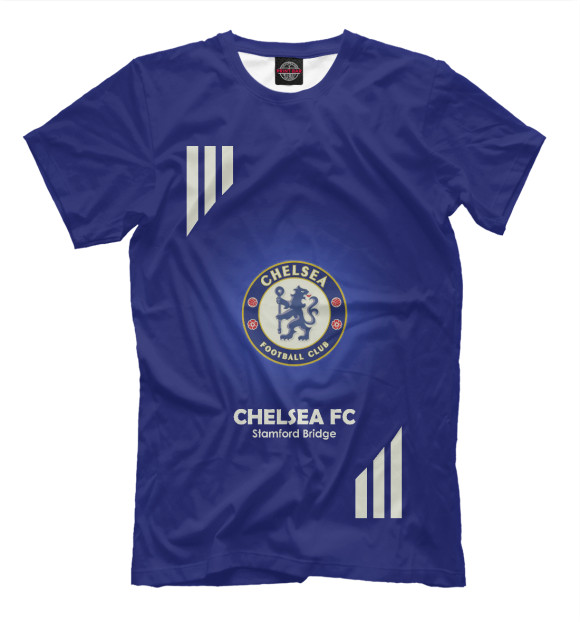 Футболка для мальчиков с изображением FC Chelsea цвета Темно-синий