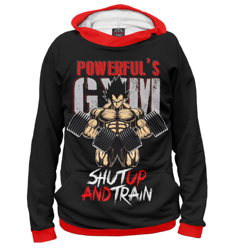 

Худи Print Bar, Белый, Powerful Gym