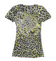 Женская футболка Леопарды
