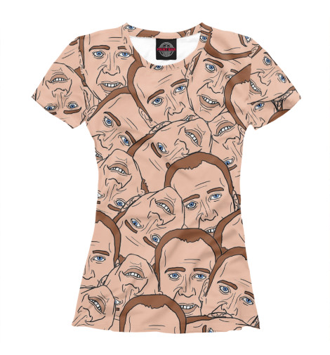

Футболки Print Bar, Белый, Николас Кейдж