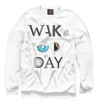 Свитшот для девочек Say wake up day