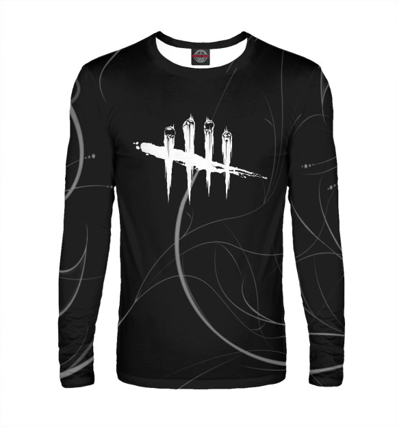 Мужской лонгслив с изображением Dead by Daylight цвета Белый