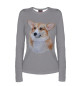 Женский лонгслив Corgi dog