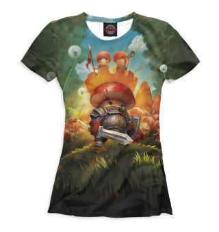Женская футболка Mushroom Wars 2