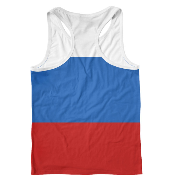 Мужская майка-борцовка с изображением ПВО цвета Белый