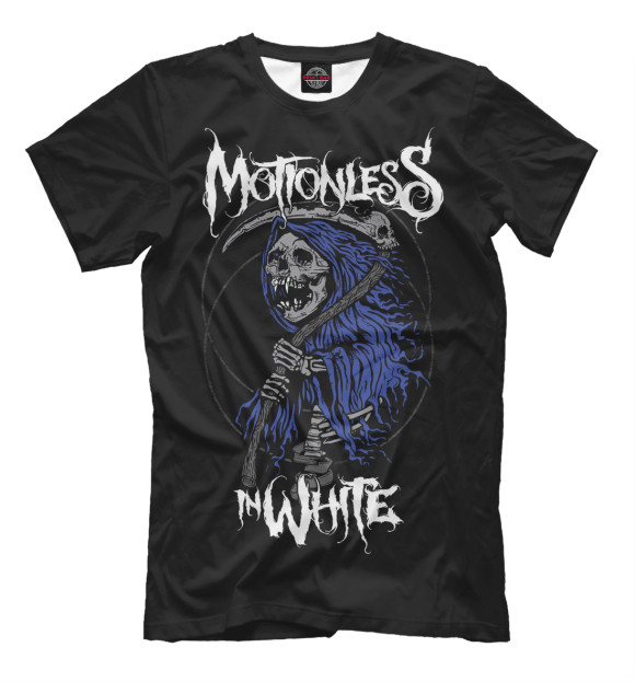 Мужская футболка с изображением Motionless In White цвета Черный