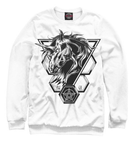 

Свитшоты Print Bar, Белый, Единорог