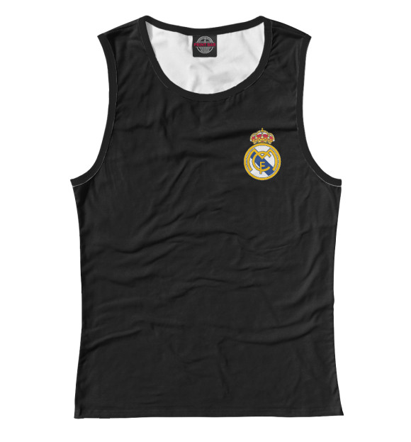 Женская майка с изображением Real Madrid цвета Белый