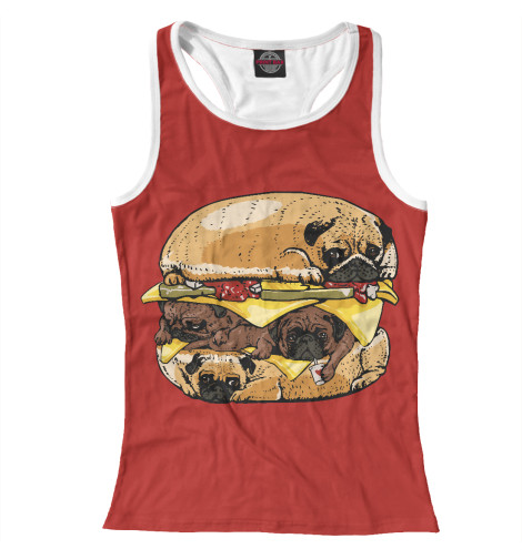 

Майки борцовки Print Bar, Белый, Dog Burger