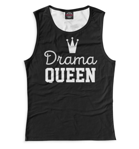 

Майки Print Bar, Белый, Drama Queen