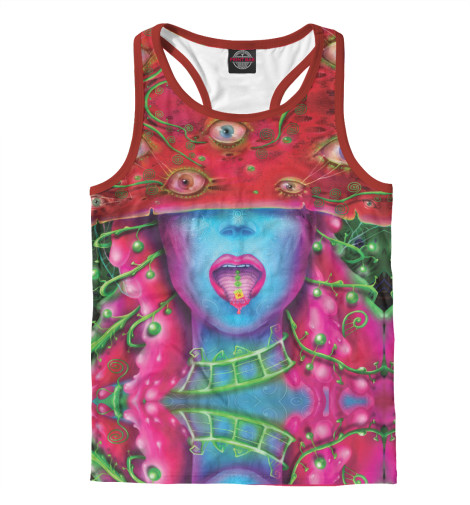Майки борцовки Print Bar, Белый, Mushroom Girl
