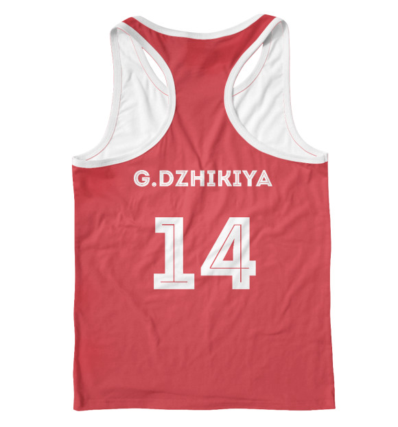 Мужская майка-борцовка с изображением Георгий Джикия цвета Белый