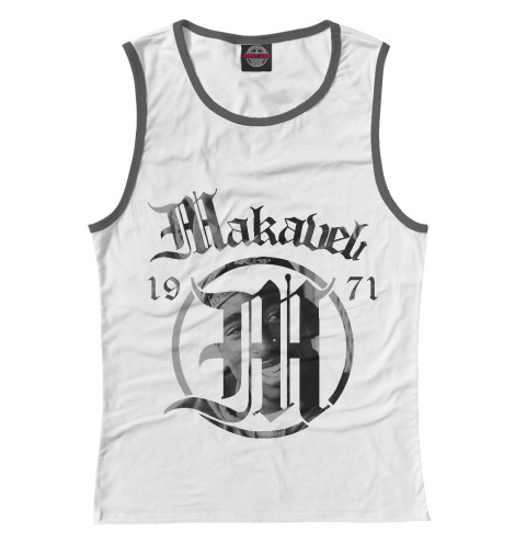 

Майки Print Bar, Белый, 2pac - Makaveli