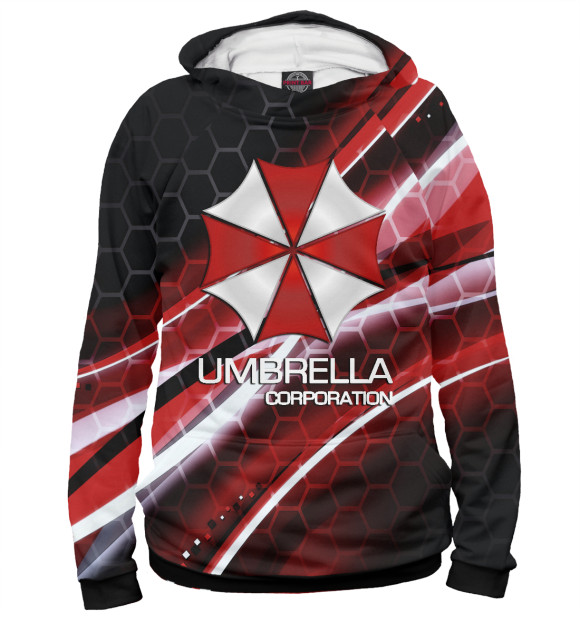 Мужское худи с изображением Umbrella Corp цвета Белый