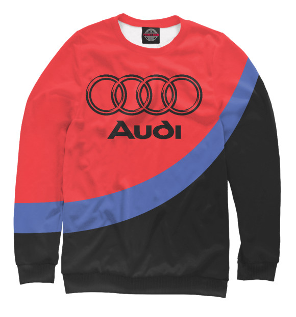 Женский свитшот с изображением Audi цвета Белый