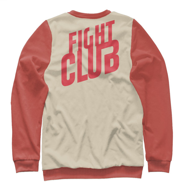 Мужской свитшот с изображением Fight Club цвета Белый