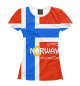 Женская футболка Норвегия