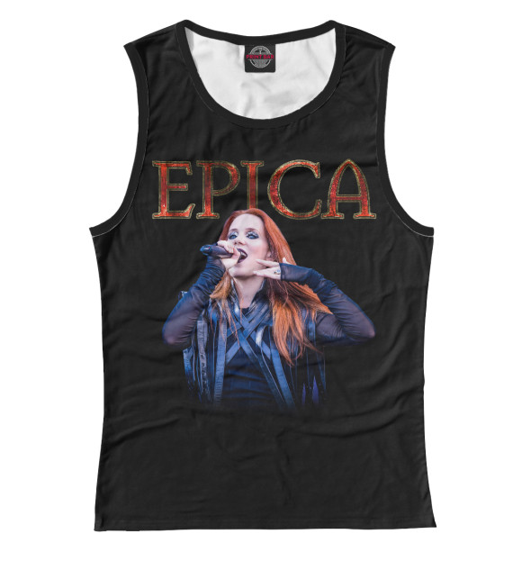 Майка для девочки с изображением EPICA цвета Белый