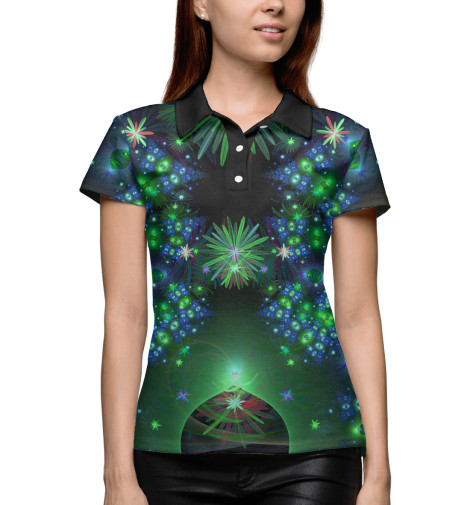 

Поло Print Bar, Белый, Fractal Pattern