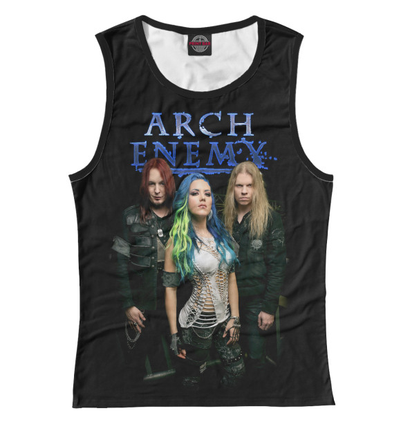 Майка для девочки с изображением Arch Enemy цвета Белый