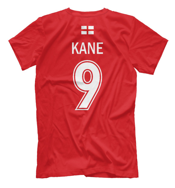 Мужская футболка с изображением Гарри Кейн - Сборная Англии цвета Белый