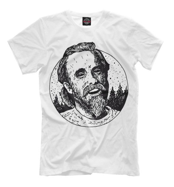 Мужская футболка с изображением Burzum, Varg Vikernes цвета Молочно-белый