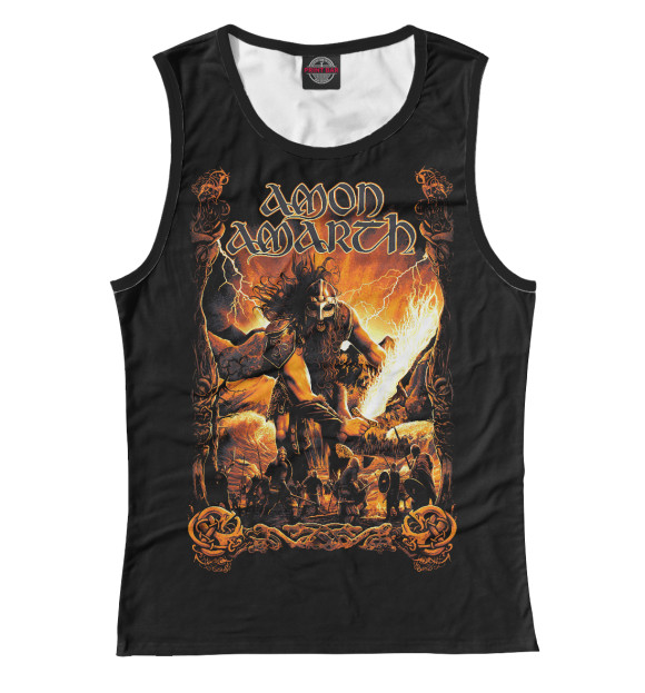 Майка для девочки с изображением Amon Amarth цвета Белый