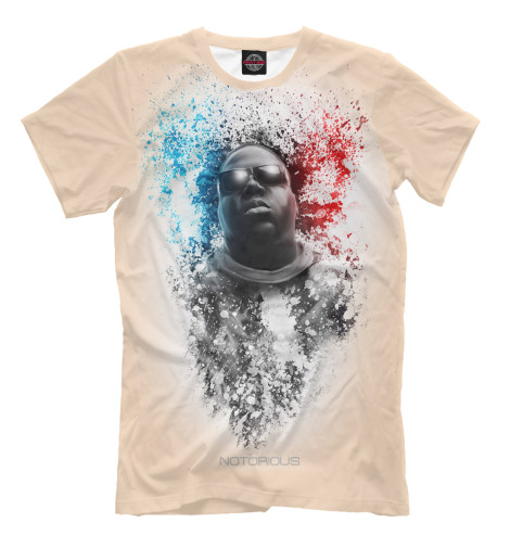 

Футболки Print Bar, Бежевый, The Notorious B.I.G.