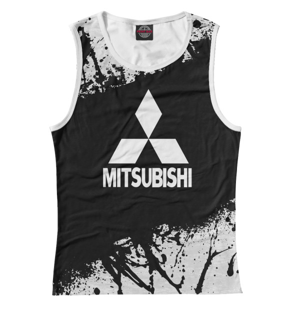 Майка для девочки с изображением MITSUBISHI SPORT цвета Белый