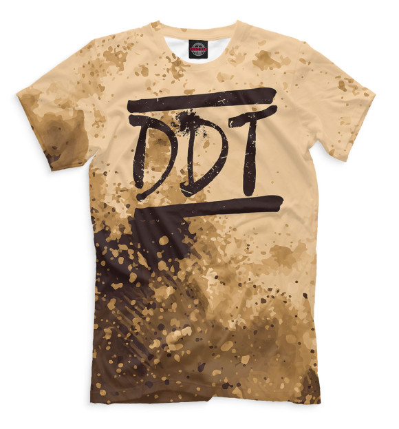 Мужская футболка с изображением DDT цвета Молочно-белый