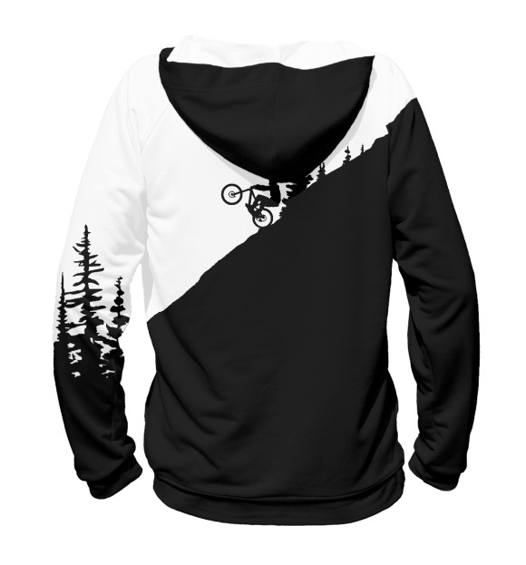 Мужское худи с изображением Downhill цвета Р‘РµР»С‹Р№