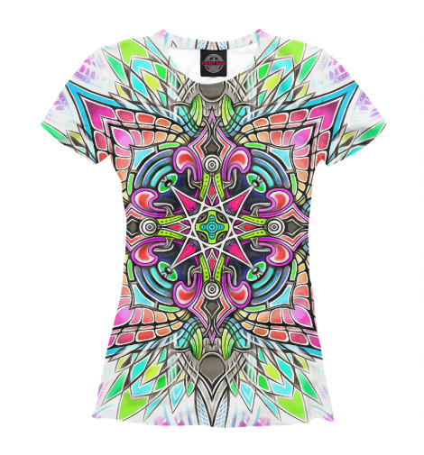 

Футболки Print Bar, Белый, Mandala HD KreStar