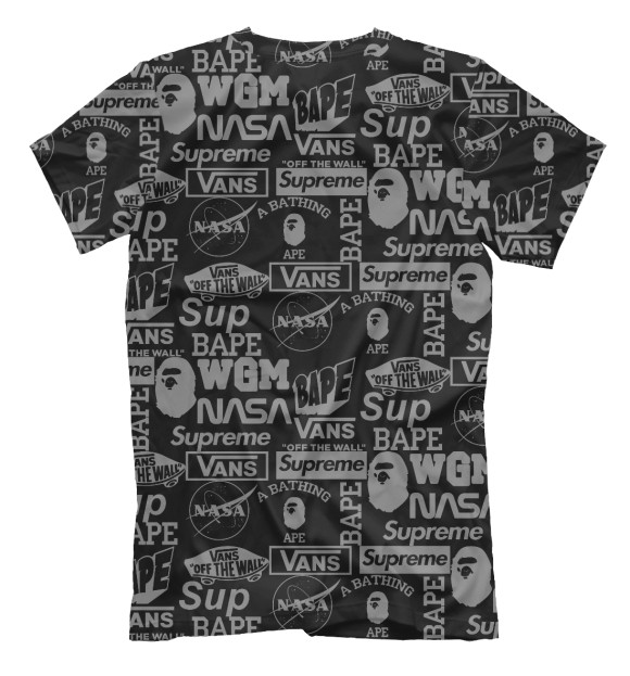 Футболка для мальчиков с изображением Bape shark цвета Белый