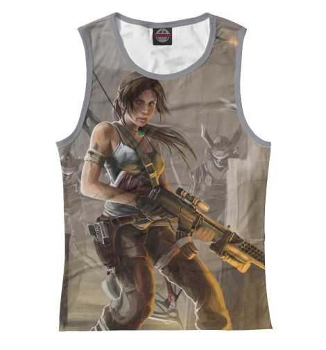 

Майки Print Bar, Белый, Tomb Raider
