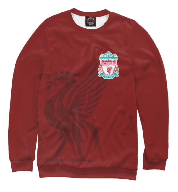 Свитшот для мальчиков с изображением Liverpool цвета Белый