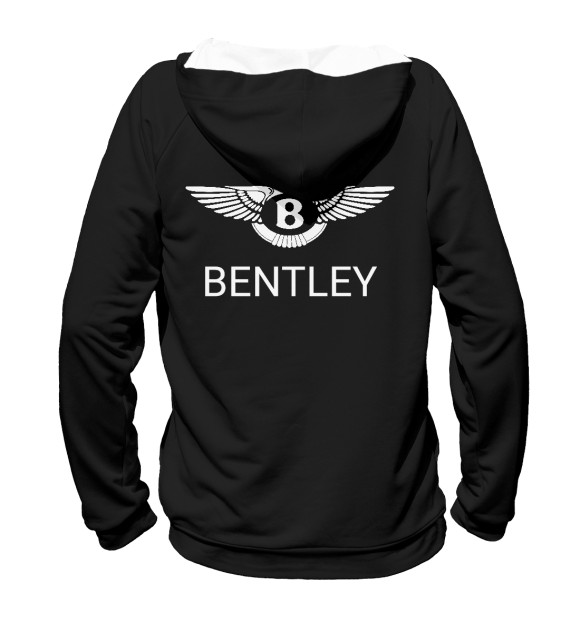 Мужское худи с изображением Bentley цвета Белый