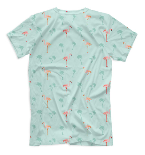 

Футболки Print Bar, Бежевый, Фламинго и пальмы